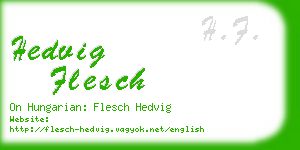 hedvig flesch business card